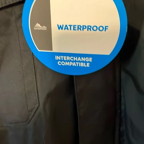 Columbia Black and Gray Raincoat Full-Zip Lightweight
